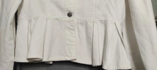Cazadora denim péplum Stradivarius Talla L