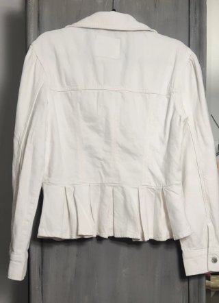 Cazadora denim péplum Stradivarius Talla L