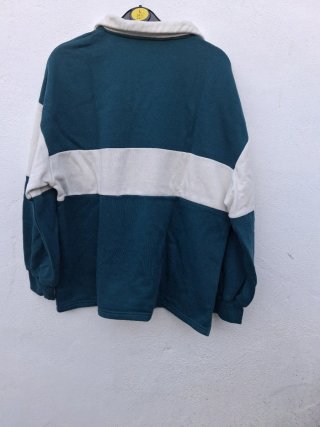 Sudadera Primark Teal y Blanca Talla S