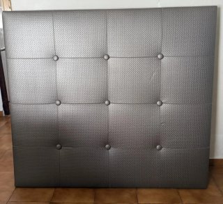 Cabecero Cama 135 Gris Polipiel