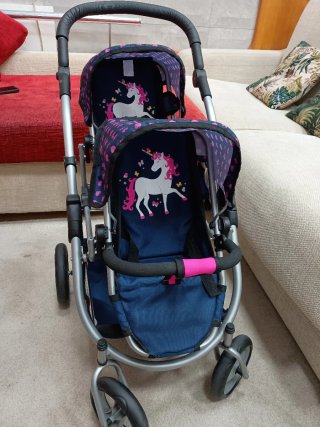 Carrito de muñecas doble