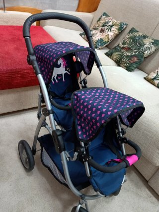 Carrito de muñecas doble