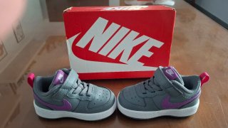 Zapatillas Nike Bebé Gris/Morado Talla 21