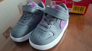 Zapatillas Nike Bebé Gris/Morado Talla 21
