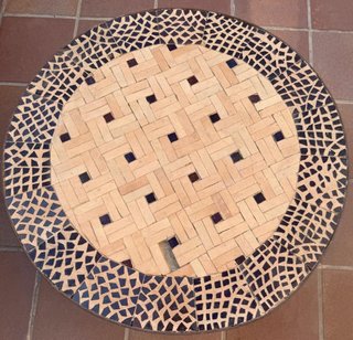 Mesita de jardín/terraza con mosaico