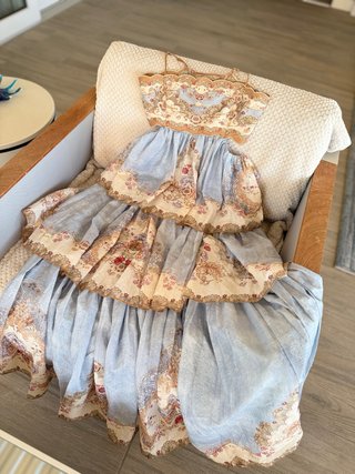 Vestido al estilo de Zimmermann.