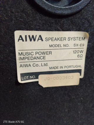 Altavoces Aiwa SX-E9 Años 80.