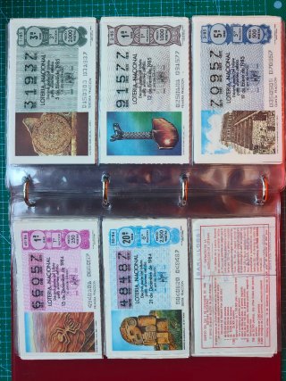 Billetes Lotería 1984-1987