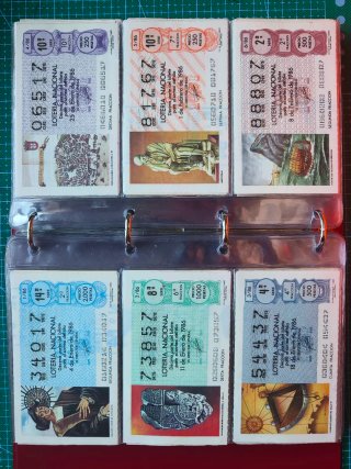 Billetes Lotería 1984-1987