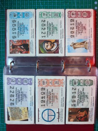 Billetes Lotería 1984-1987