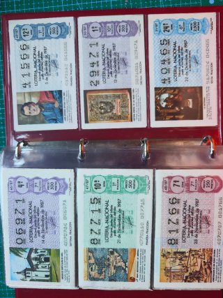 Billetes Lotería 1984-1987