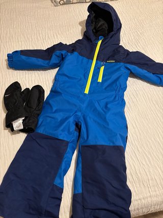 Mono de nieve Wedze azul y marino 2-3 años