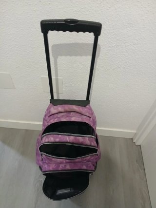 Mochila Totto con ruedas morada