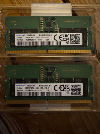Pack 16GB RAM DDR5 SODIMM Samsung 4800MHz (2x8GB)