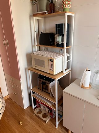 Estantería cocina madera y metal