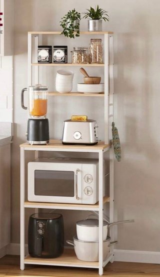 Estantería cocina madera y metal