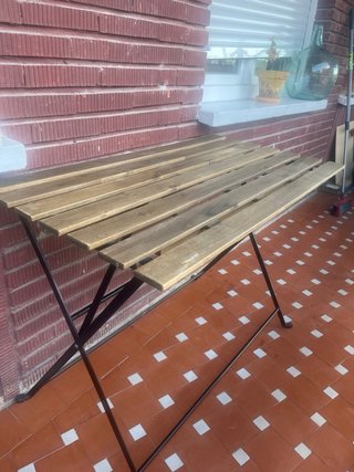 Mesa Plegable Tarno Ikea Madera y Metal