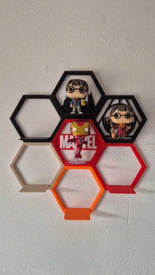 Soportes Hexagonales 3D Funko (Personalizables)