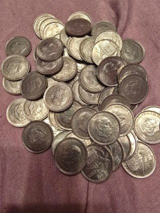 Monedas antiguas españolas Franco 50 PTAS 86 moned