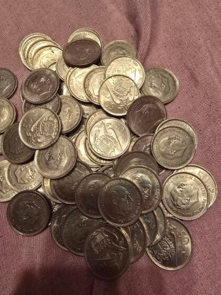 Monedas antiguas españolas Franco 50 PTAS 86 moned