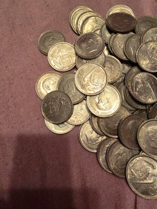Monedas antiguas españolas Franco 50 PTAS 86 moned