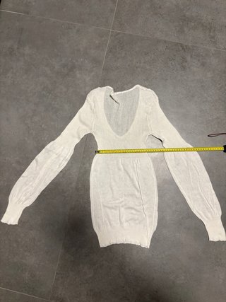Maglioncino lungo a vestito Tezenis Bianco