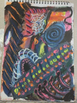 Pintura acrílica abstracta