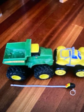 Coche y Tractor Juguete Grande