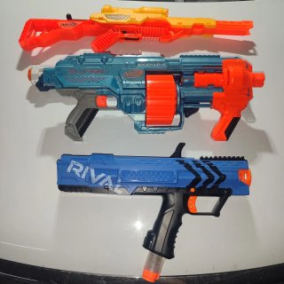 Lote de 3 Nerf (Shockwave, Alpha Strike, Rival)