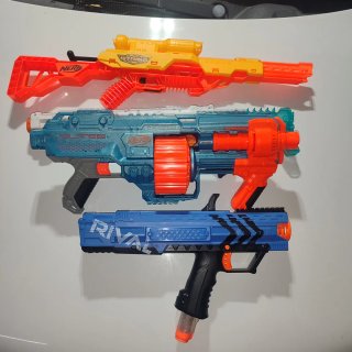Lote de 3 Nerf (Shockwave, Alpha Strike, Rival)