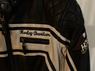 Chaqueta Harley Davidson Mujer Negra/Blanca