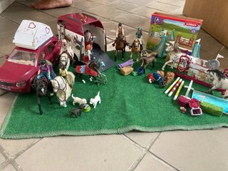 Colección Juguetes Schleich Caballos Coche