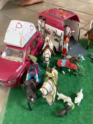 Colección Juguetes Schleich Caballos Coche