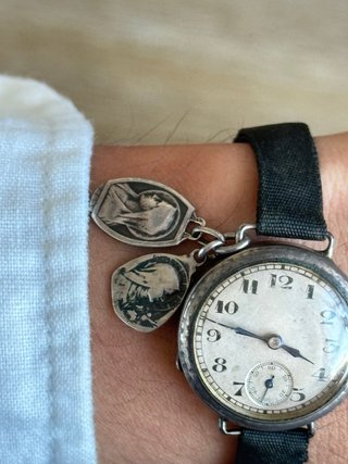 Reloj de Trinchera Militar – Plata de Ley – Suizo