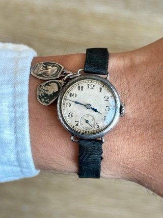 Reloj de Trinchera Militar – Plata de Ley – Suizo