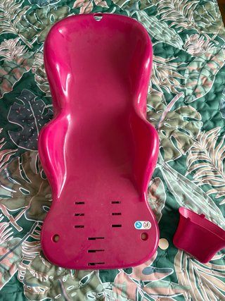 Adaptador asiento bañera bebé rosa
