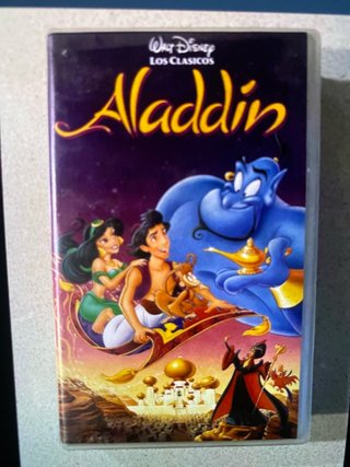 Película VHS Disney Aladdin (Español)