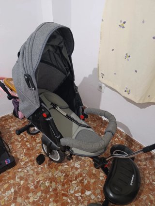 Triciclo Evolutivo 7 en 1 Gris