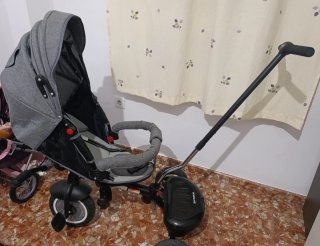 Triciclo Evolutivo 7 en 1 Gris