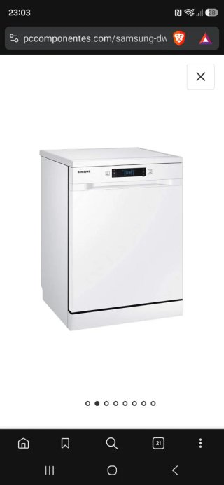 Lavavajillas Samsung DW60M6050FW 14 cubiertos