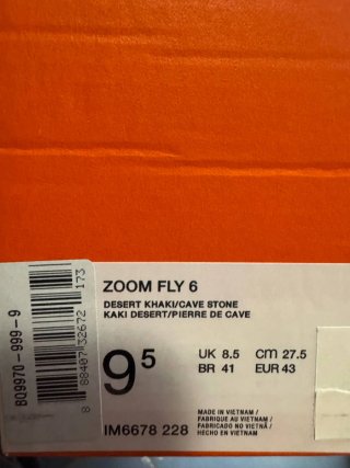 Nike Zoom Fly 6 Beige Arancione