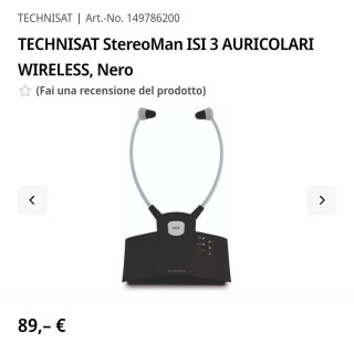 TechniSat StereoMan ISI 3 Auricolari Wireless
