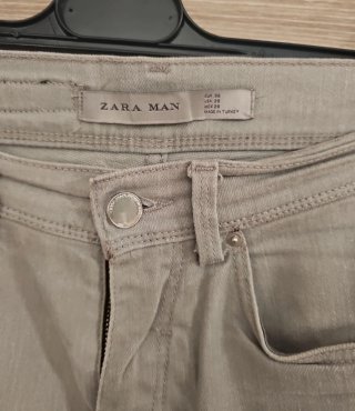 Lote 2 pantalones Zara Man beige y gris