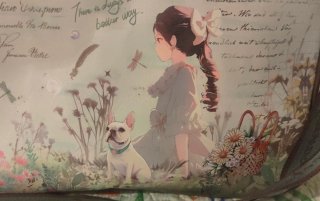 Bolso de Viaje Diseño Niña y Perro
