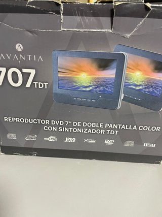 Reproductor DVD Doble Pantalla AVANTIA 7 TDT