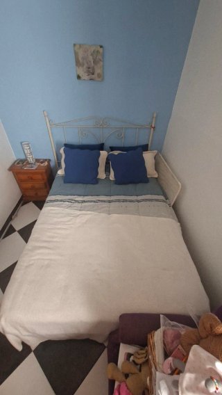 Cama de matrimonio canapé / cabecero y colchón