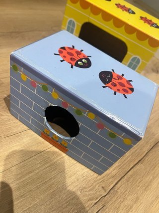 Torre de 3 bloques de cartón con madera para niños