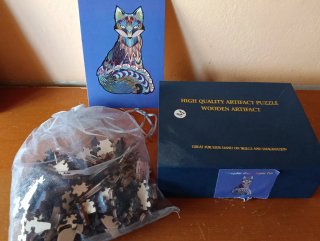 Puzzle de zorro de madera