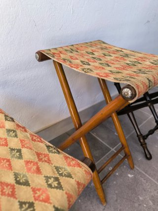 Taburetes vintage plegables (Set de 3)