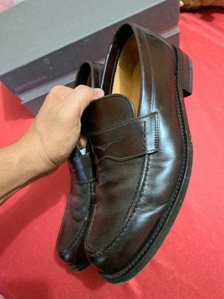 Scarpe eleganti in pelle marrone originale